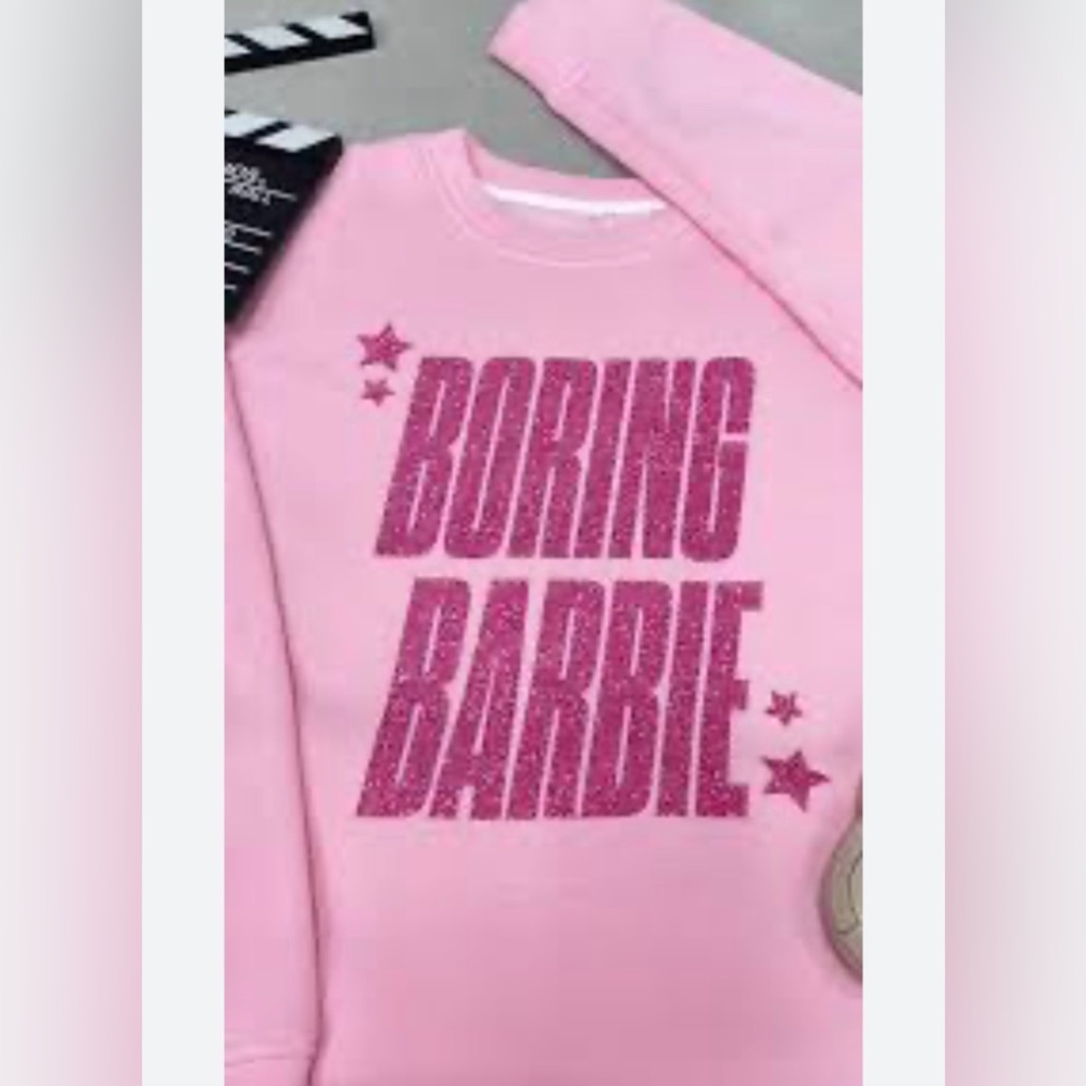 Pink 'Boring Barbie' Sweatshirt